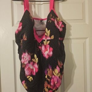 Torrid Pink and White Mesh Detail